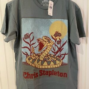 Chris Stapleton Distressed Shirt NWT Small
